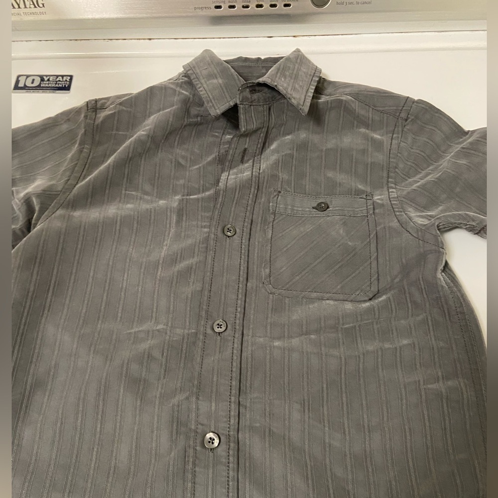 Tony Hawk boys size‎ 10 grey button down shirt